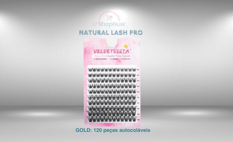 Natural Lash Pro- Extensão de Cílios profissional feita em casa