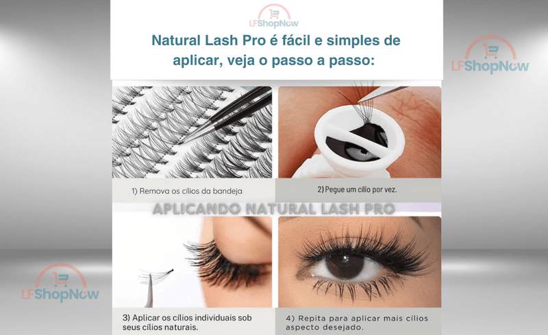 Natural Lash Pro- Extensão de Cílios profissional feita em casa