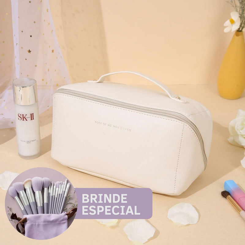 Necessaire Beauty SOPRO- ganhe kit de pinceis